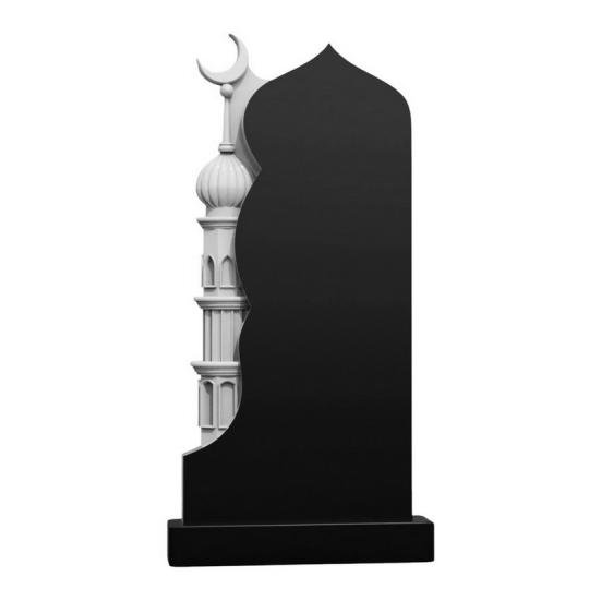 Гранитный памятник с изображением пальмы