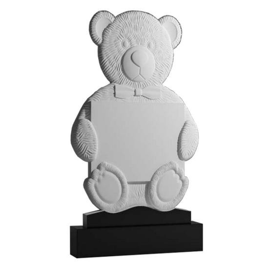 Детский гранитный памятник с игрушками и бабочками